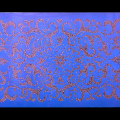Tavolo “Arabesco blu”